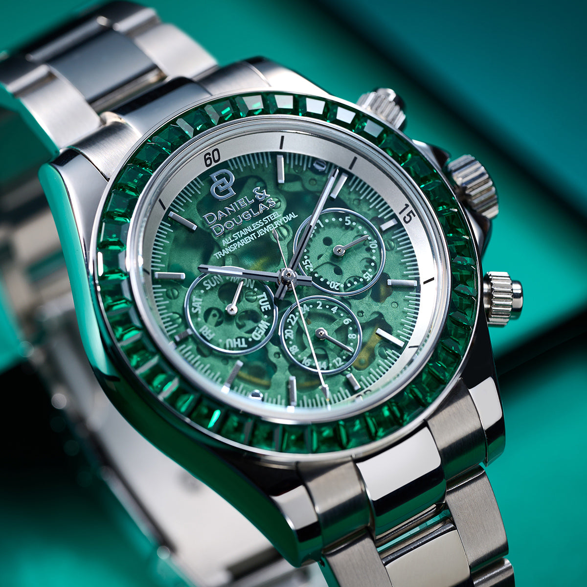 『50%OFF BLACK FRIDAY SALE』 [DANIEL & DOUGLAS] ダニエルアンドダグラス 腕時計 自動巻き DD8812SS-GR