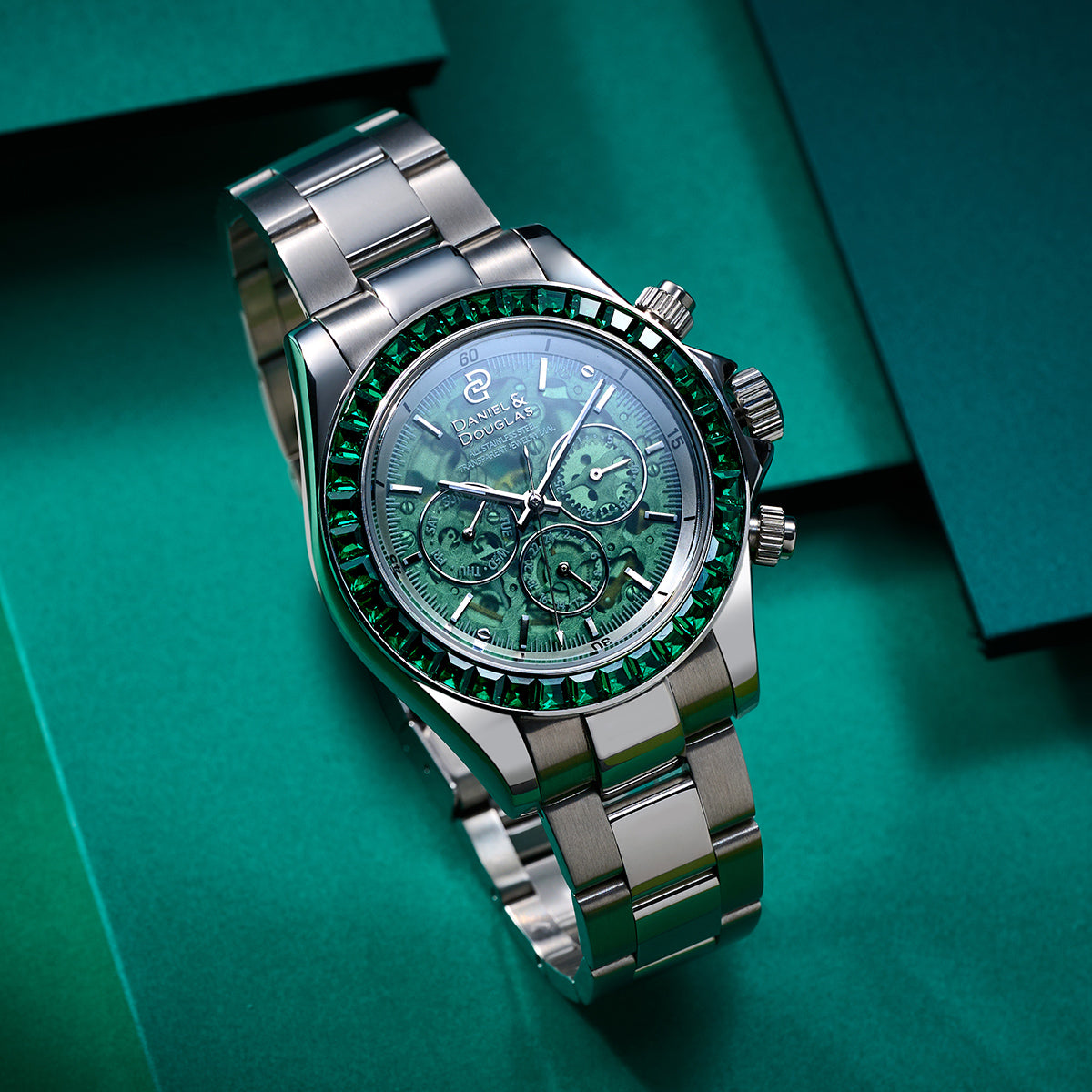 『50%OFF BLACK FRIDAY SALE』 [DANIEL & DOUGLAS] ダニエルアンドダグラス 腕時計 自動巻き DD8812SS-GR