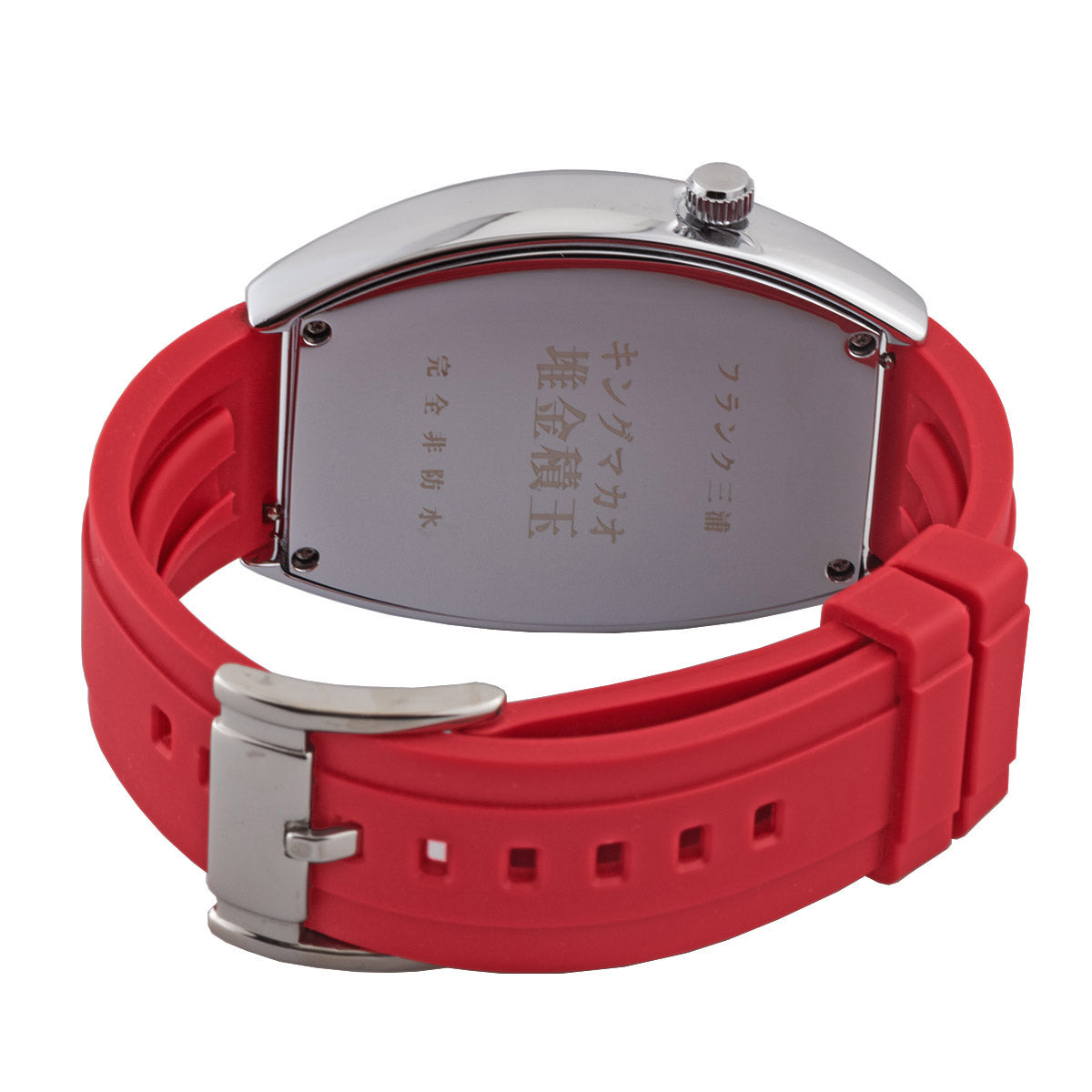 [フランク三浦] 腕時計 キングマカオ Gamble Watch グレートレッド FM12-CRBKRD