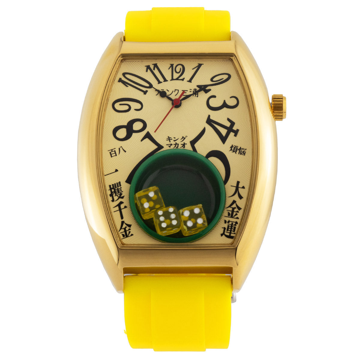 [フランク三浦] 腕時計 キングマカオ Gamble Watch グレートイエロー FM12-GDGDYE