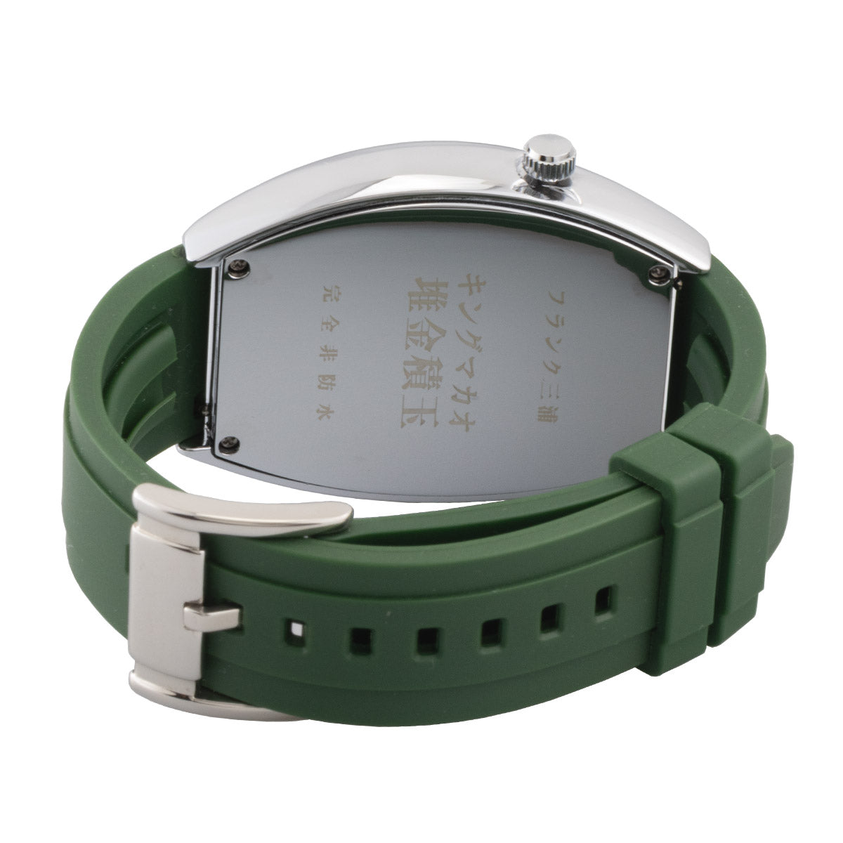 [フランク三浦] 腕時計 キングマカオ Gamble Watch グレートグリーン FM12-SVBKGR