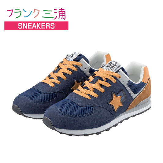 [Pre-order sales scheduled to ship in mid-May 2024] Frank Miura sneakers shoes footwear navy brown FM30-NVBR 