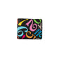 Frank Miura Miracle Wallet, Bifold, Men's and Women's, Rainbow Black and Rainbow White, FMS22