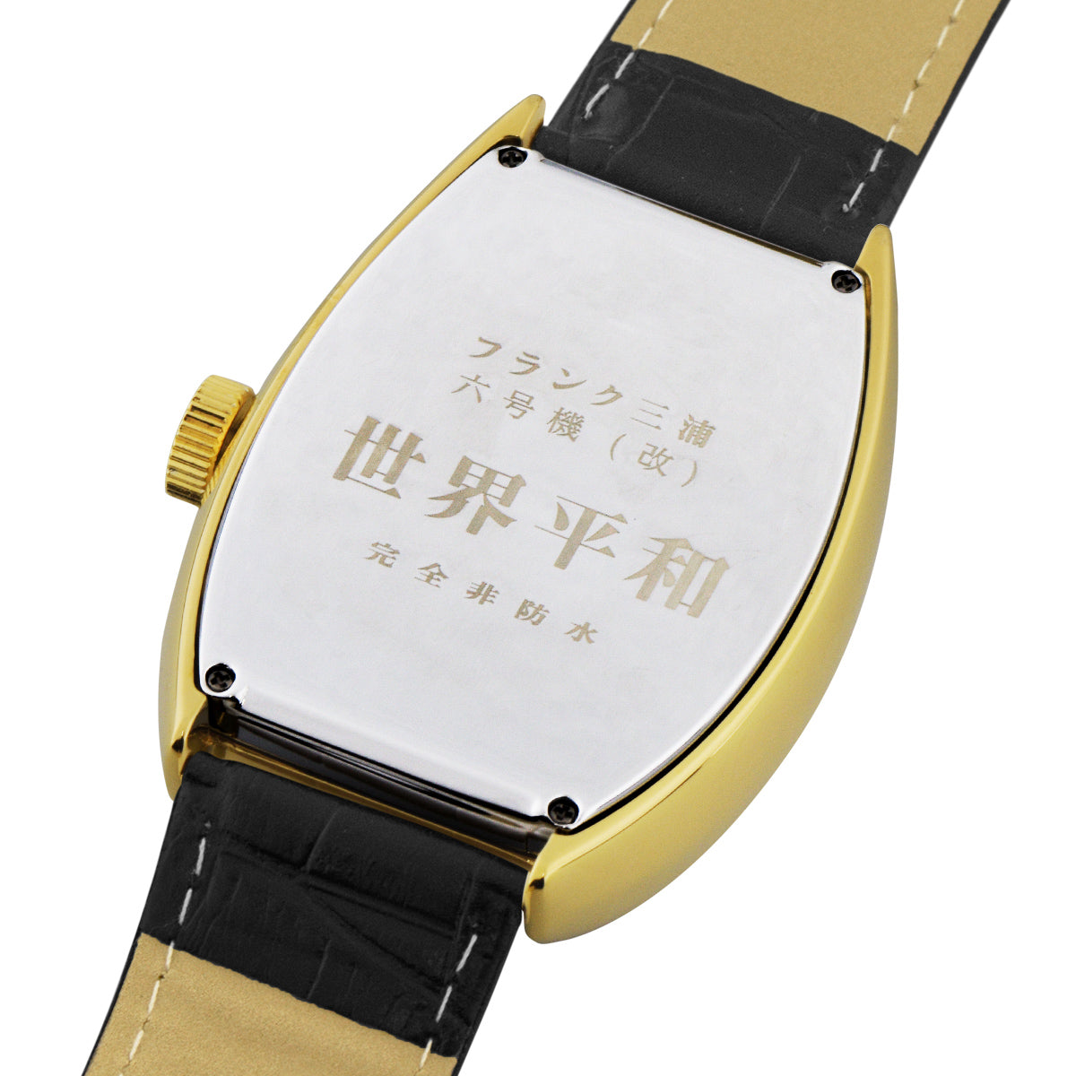 フランク三浦] 腕時計 六号機(復刻改) DCブラックゴールド FM06DC-BKGD