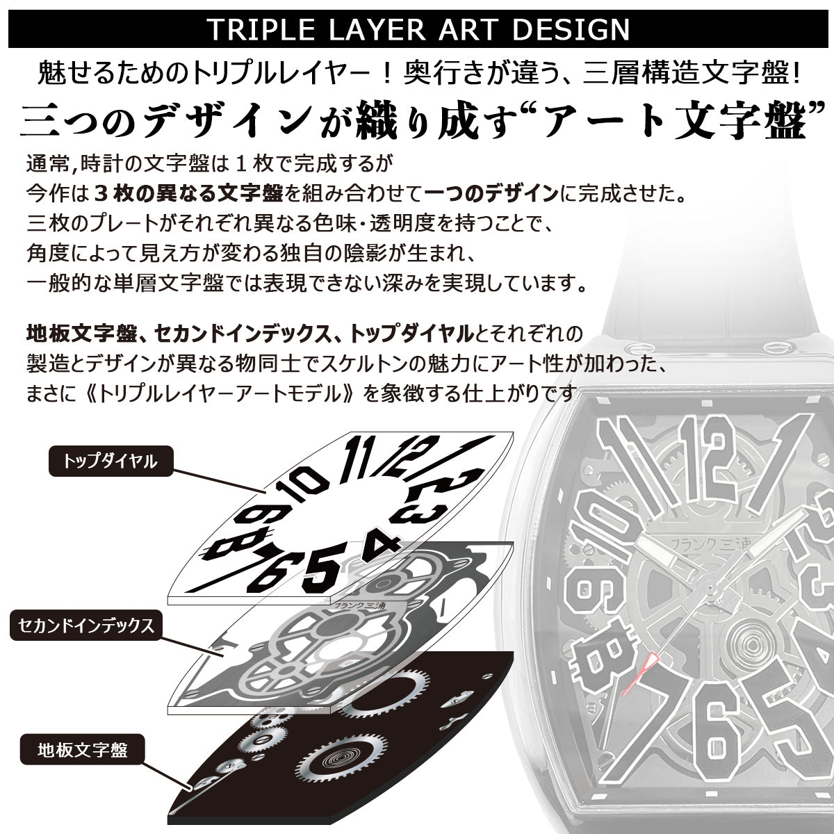 [NEW][フランク三浦] フランク三浦 腕時計 FM13k-SVBK