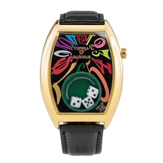 NEW MODEL FRANK MIURA KING MACAO Gamble Watch FM14-GPCRBK 