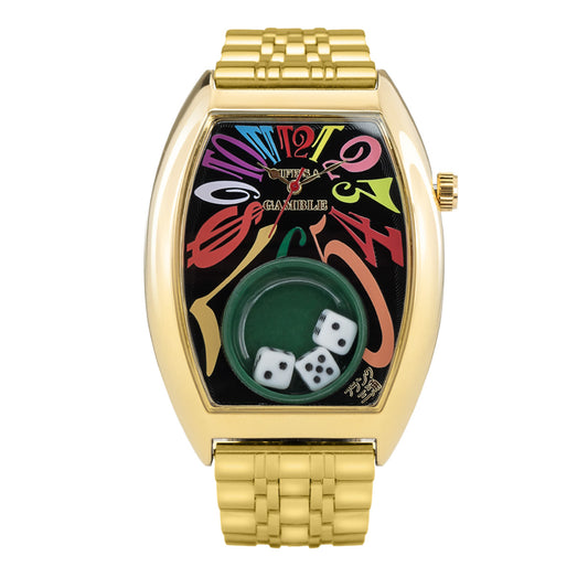 NEW Model Frank Miura King Macao Gamble Watch FM14-GPGPCRB 