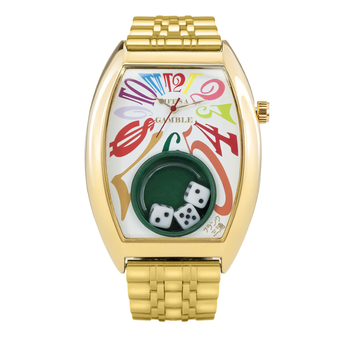 NEWモデル フランク三浦 キングマカオ Gamble Watch FM14-GPGPCRW