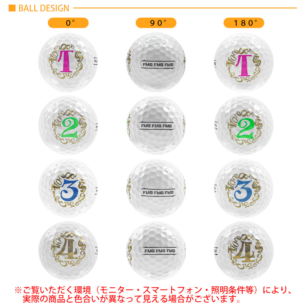 [フランク三浦] ゴルフボール 3カートン 36個入り FMG-BALL1-WH