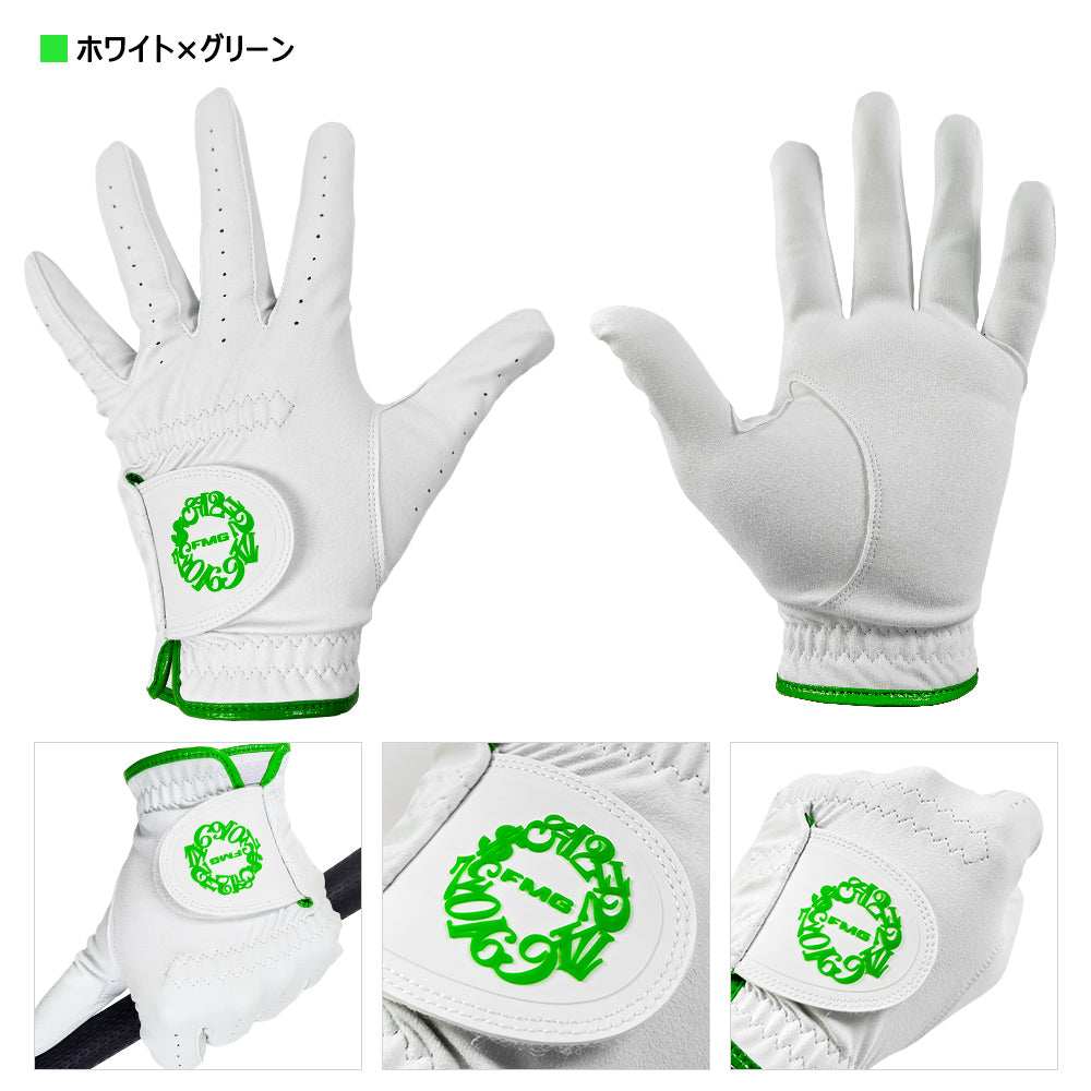 [フランク三浦] 3枚セット ゴルフ 全天候対応 ゴルフグローブ 左手用 ホワイト ブラック シルバー グリーン (コピー)