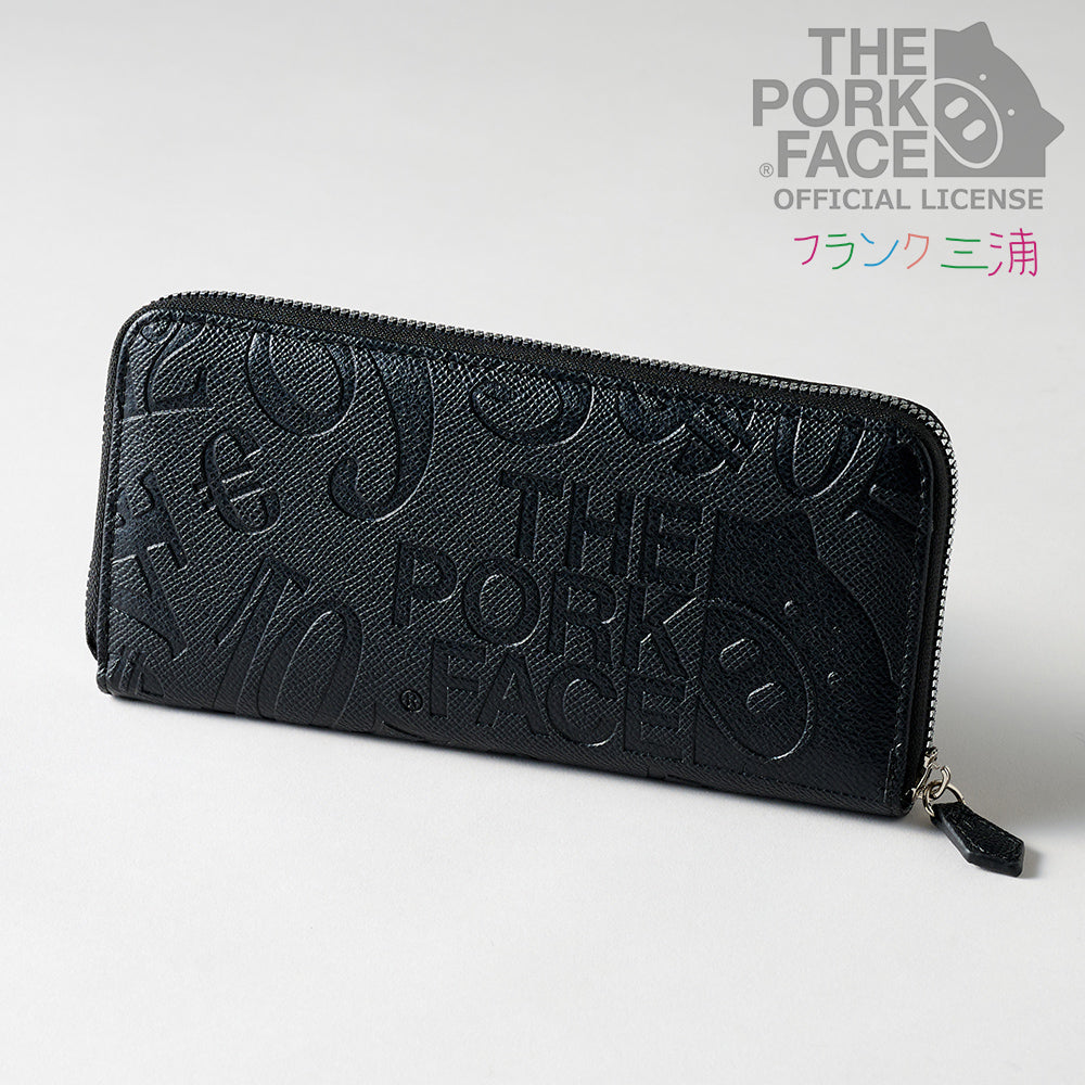 [NEW]『The Pork Face Official License』 [フランク三浦 × THE PORK FACE] 奇跡の財布 メンズ レディース  ブラック FMPS-BK