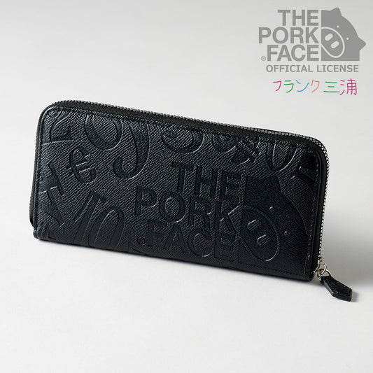 [NEW]『The Pork Face Official License』 [フランク三浦 × THE PORK FACE] 奇跡の財布 メンズ レディース  ブラック FMPS-BK