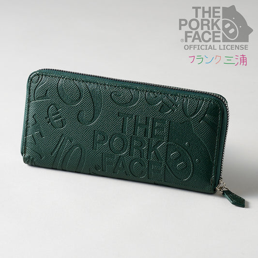 [NEW]『The Pork Face Official License』 [フランク三浦 × THE PORK FACE] 奇跡の財布 メンズ レディース  グリーン FMPS-GR
