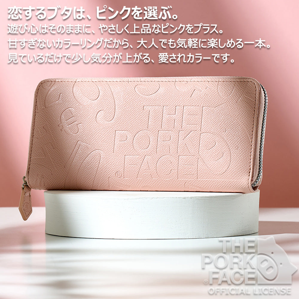 [NEW]『The Pork Face Official License』 [フランク三浦 × THE PORK FACE] 奇跡の財布 メンズ レディース  ピンク モモ FMPS-MOMO