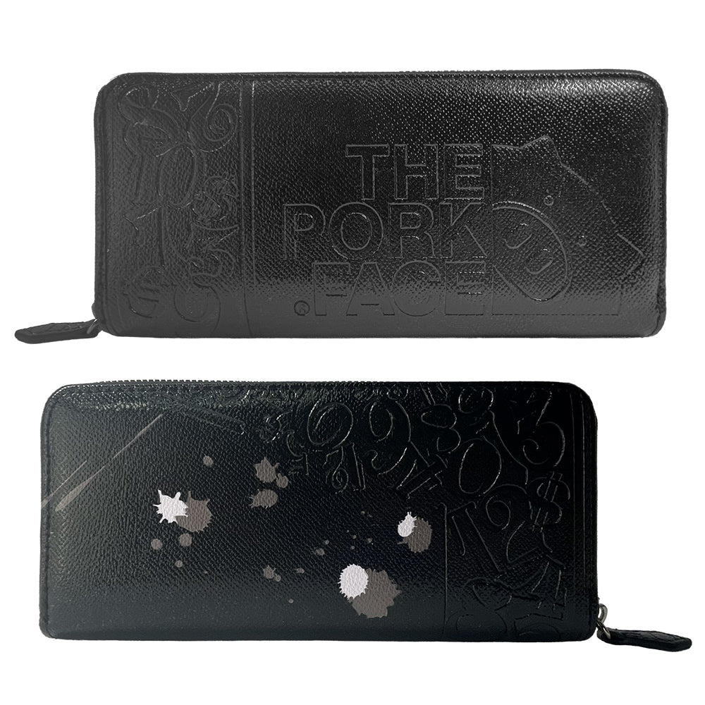 [NEW] "The Pork Face Official License" [Frank Miura × THE PORK FACE] Miracle Wallet for Men and Women Yellow Black Silver FMPS-OUT