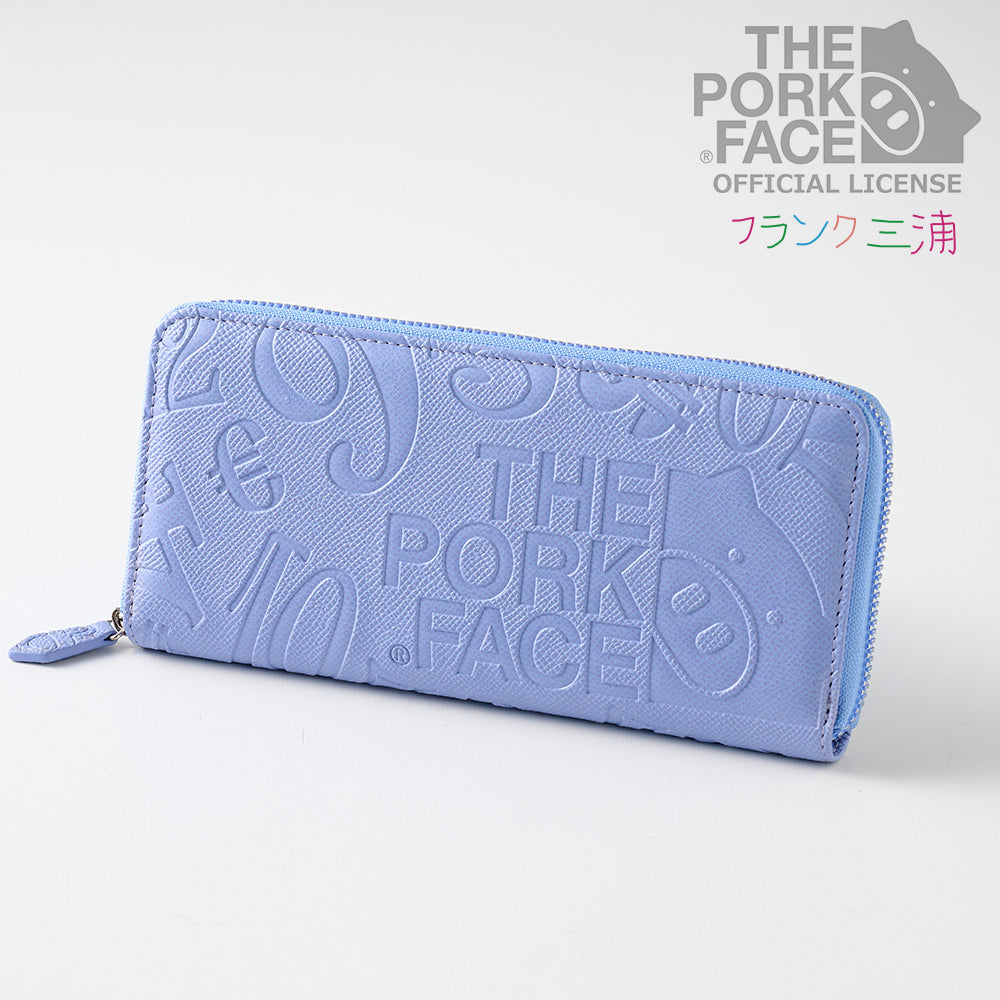 [NEW]『The Pork Face Official License』 [フランク三浦 × THE PORK FACE] 奇跡の財布 メンズ レディース  ブルー スカイ FMPS-SKY
