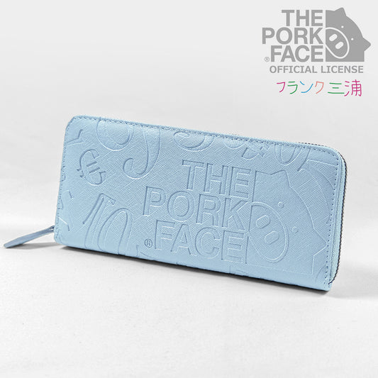 [NEW]『The Pork Face Official License』 [フランク三浦 × THE PORK FACE] 奇跡の財布 メンズ レディース  ブルー スカイ FMPS-SKY
