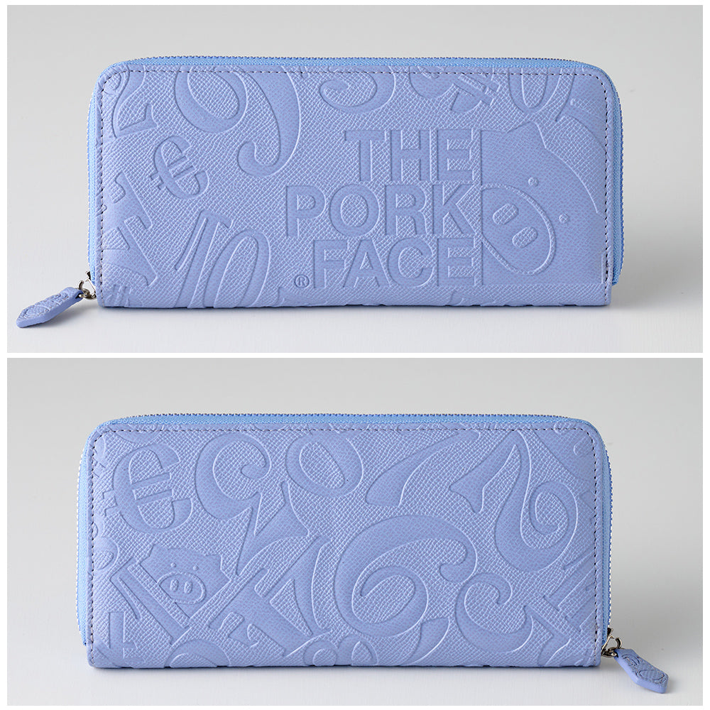 [NEW]『The Pork Face Official License』 [フランク三浦 × THE PORK FACE] 奇跡の財布 メンズ レディース  ブルー スカイ FMPS-SKY