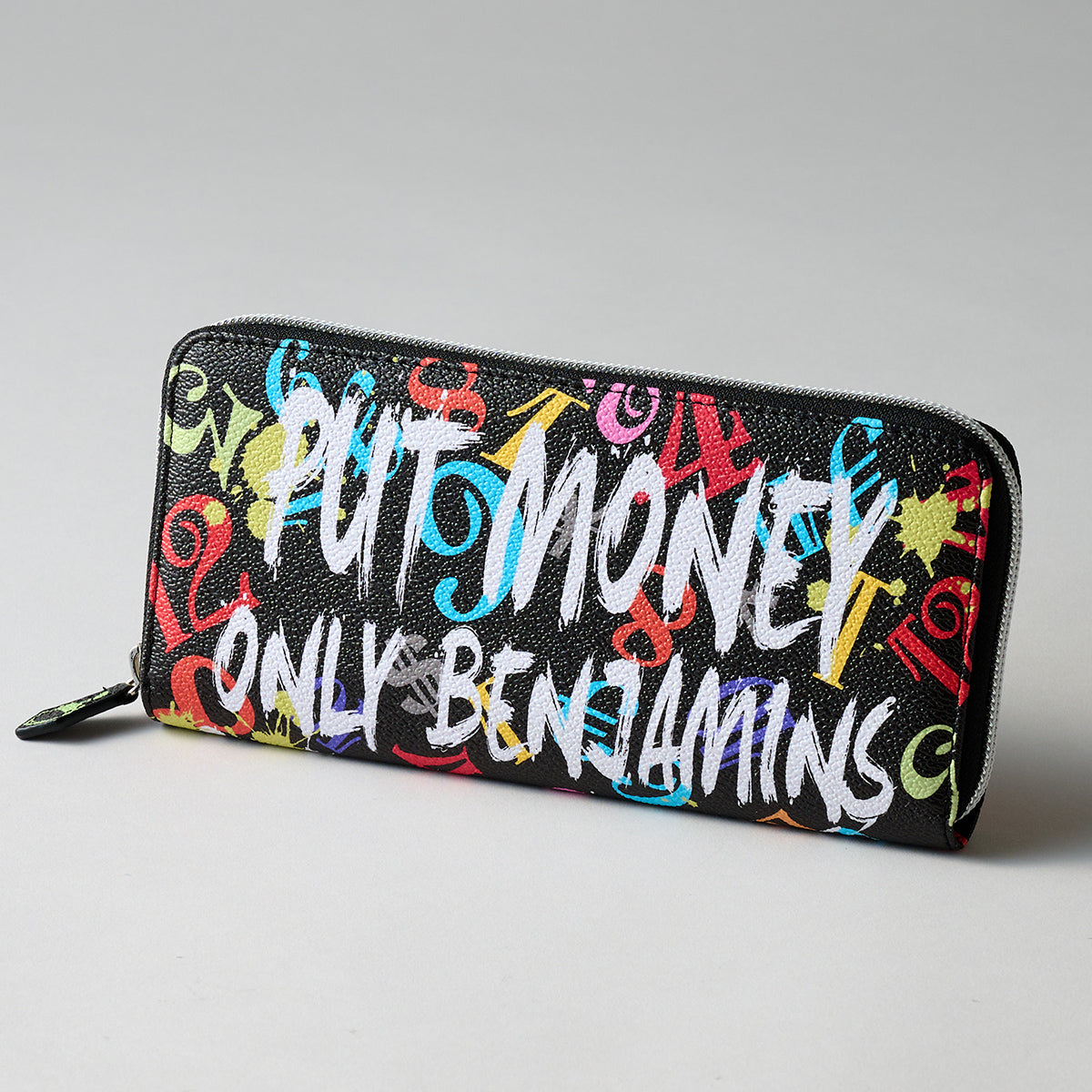 『40%OFF BLACK FRIDAY SALE』 [フランク三浦] 奇跡の財布 メンズ レディース レインボー ベンジャミンブラック FMS01-BNCRB