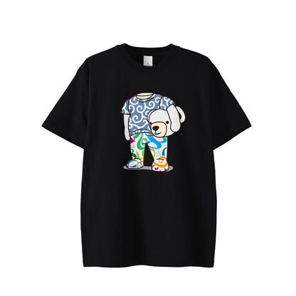 [フランク三浦] Tシャツ ヘッドベア 唐草 ホワイト FMT-H08