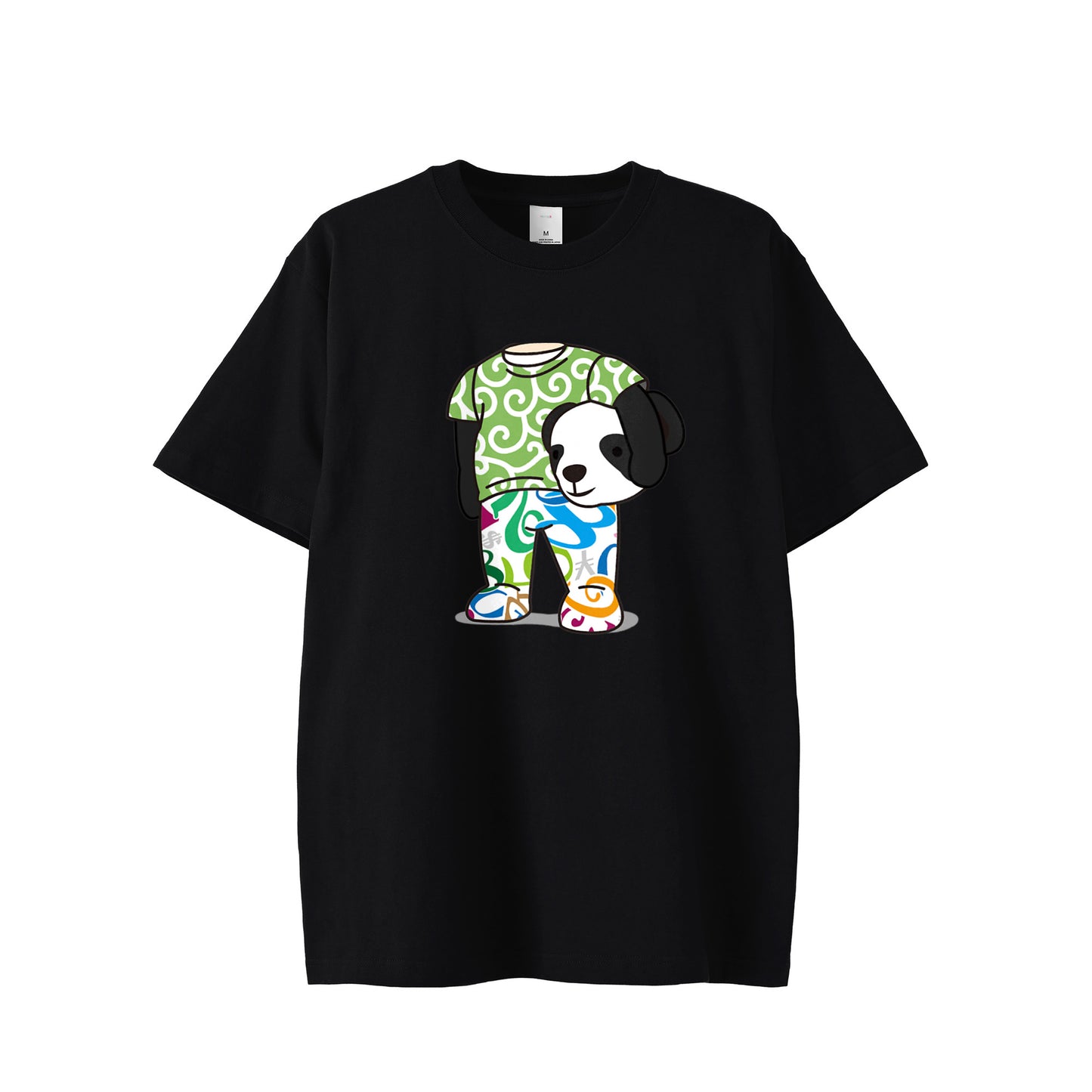 [フランク三浦] Tシャツ ヘッドベア 唐草 パンダ FMT-H12