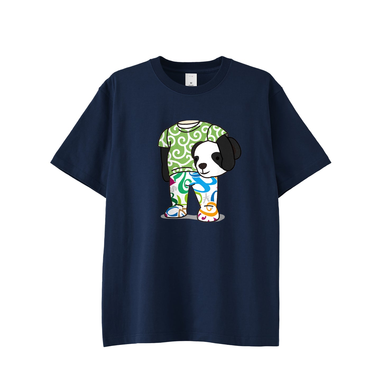 [フランク三浦] Tシャツ ヘッドベア 唐草 パンダ FMT-H12