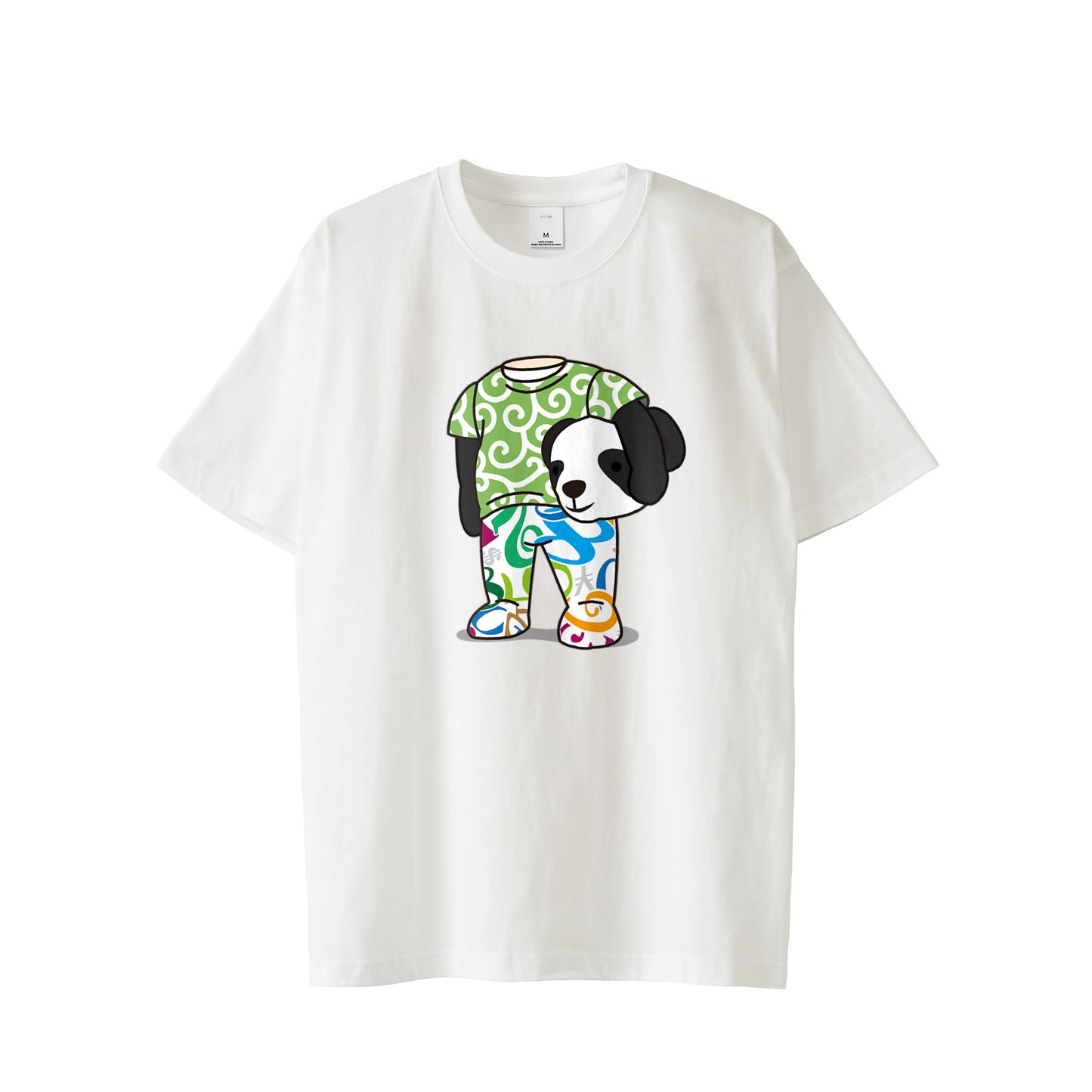 [フランク三浦] Tシャツ ヘッドベア 唐草 パンダ FMT-H12