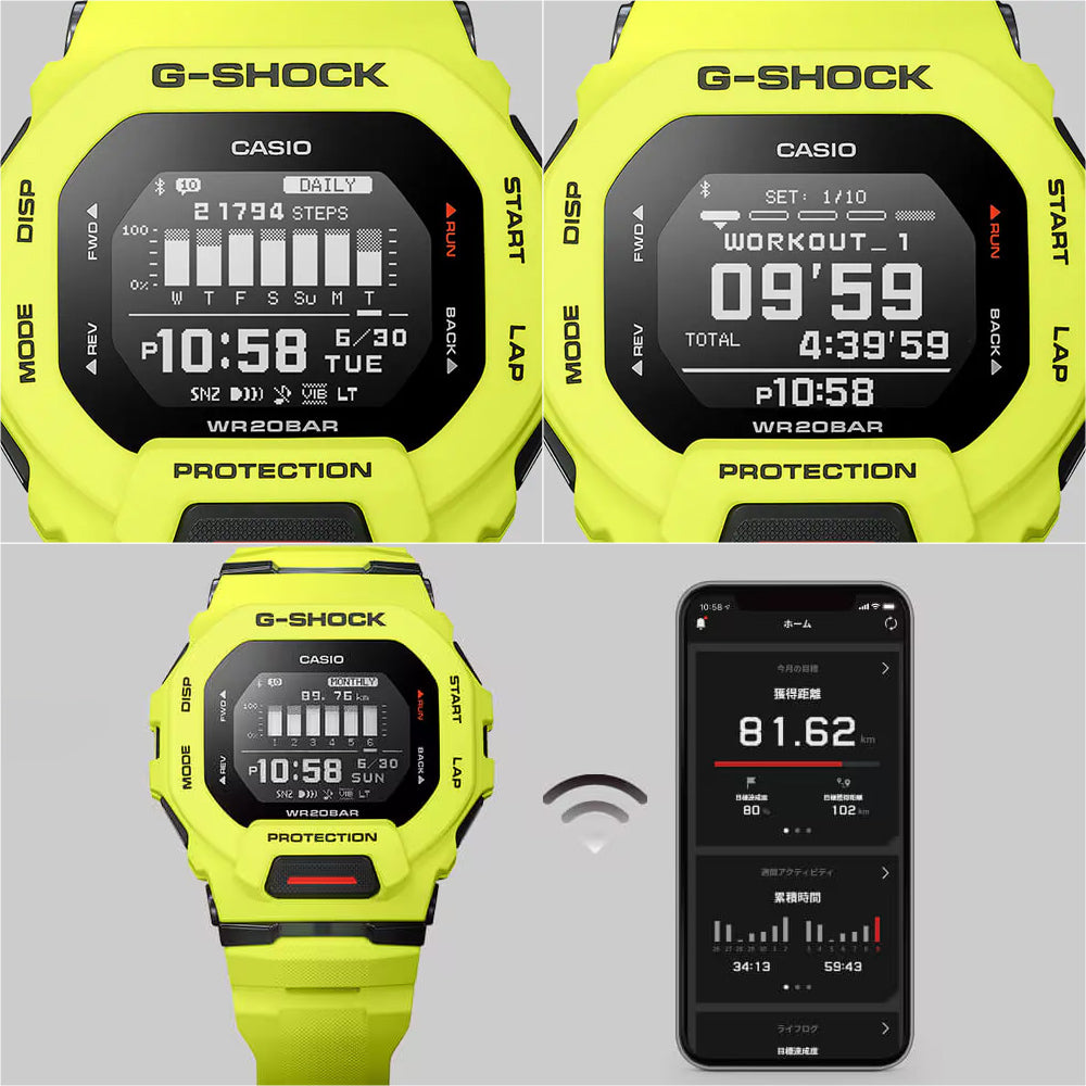 【国内正規品】 CASIO G-SQUAD GBD-200 SERIES GBD-200-9JF