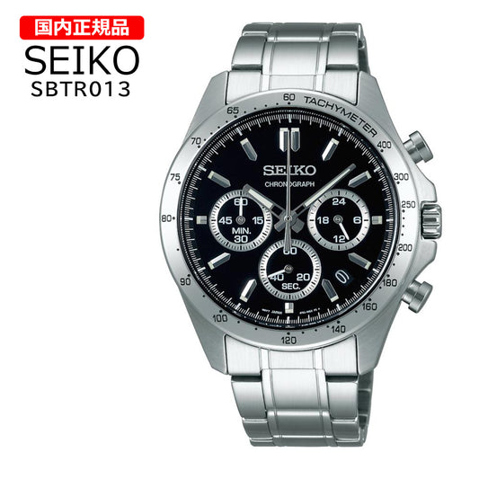 【国内正規品】 SEIKO セイコー セレクション スピリット 腕時計 8Tクロノ SBTR013 メンズ クオーツ アナログ クロノグラフ ステンレス ブラック シルバー