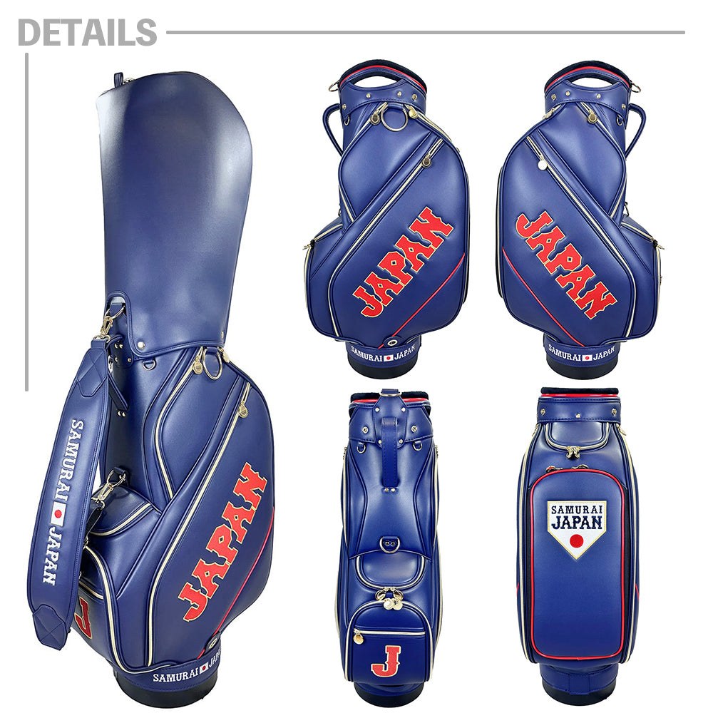 【SAMURAI JAPAN 正規ライセンス】 【2026年モデル】 侍ジャパン キャディバッグ 9.5型 SJCB-6403