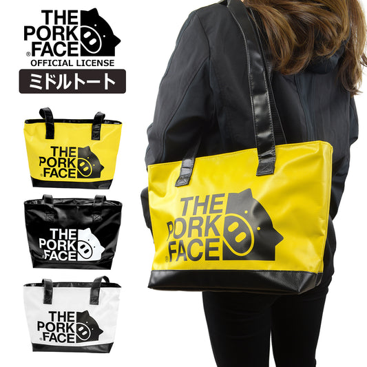 『The Pork Face Official License』 [THE PORK FACE] ポークフェイス オフィシャルライセンス ミドルトート TPF-REGTT