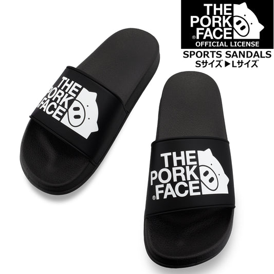 THE PORK FACE Pork Face Shower Sandals Black Men's Women's 