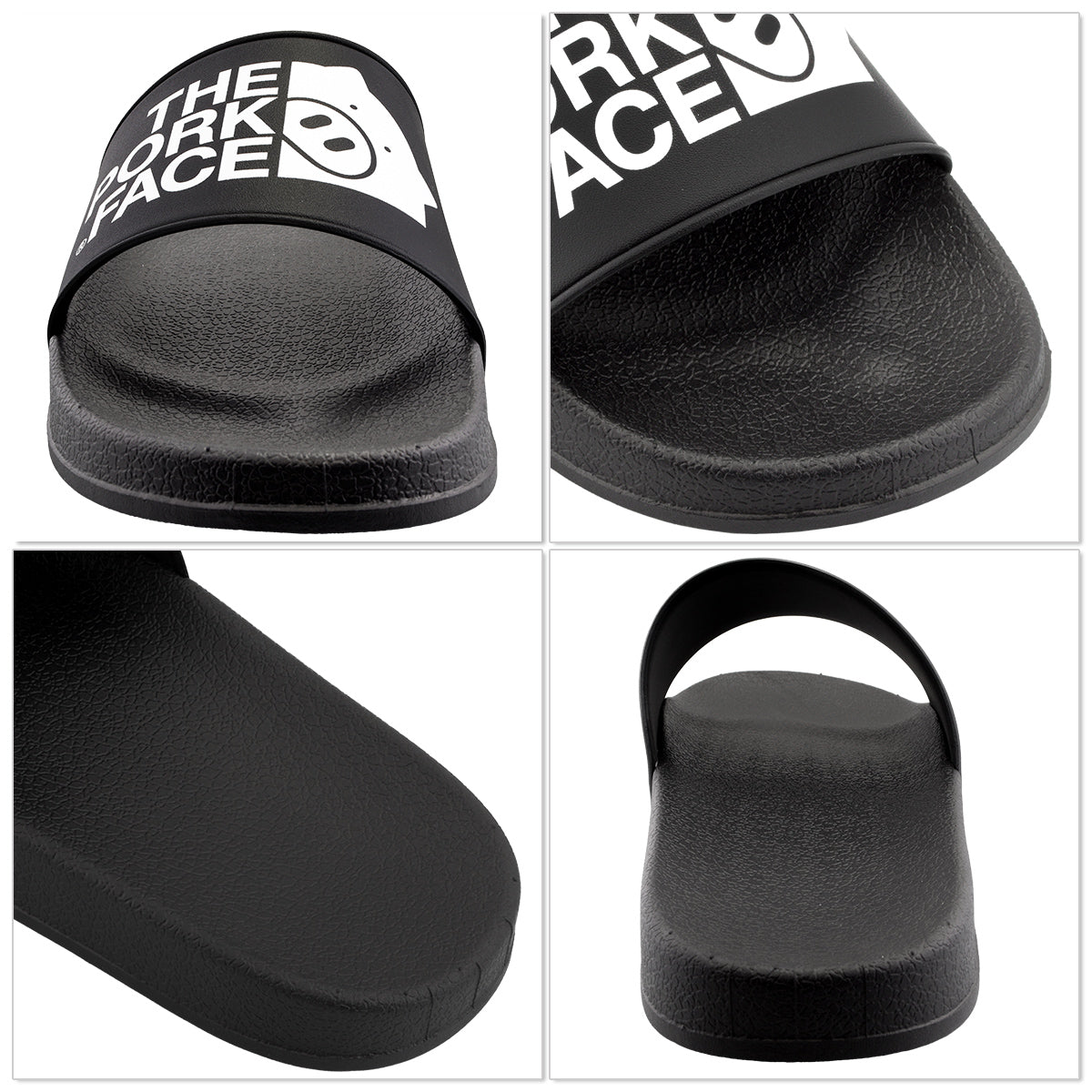 THE PORK FACE Pork Face Shower Sandals Black Men's Women's 