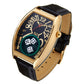 『40%OFF BLACK FRIDAY SALE』 [フランク三浦] 腕時計 キングマカオ Gamble Watch ブラックゴールド FM12-GDBK