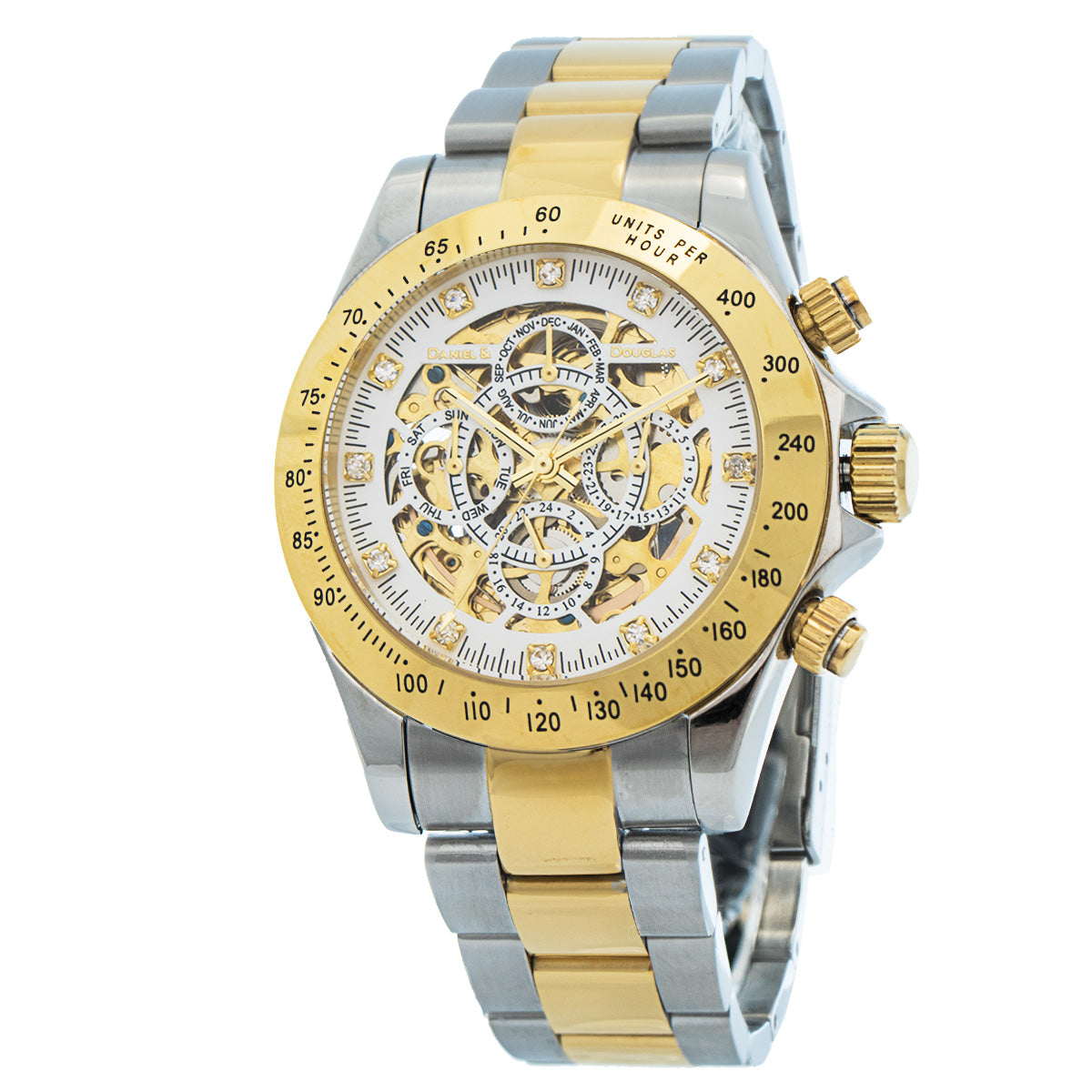 DANIEL & DOUGLAS Daniel and Douglas watch mechanical dd8802-gpwh4 