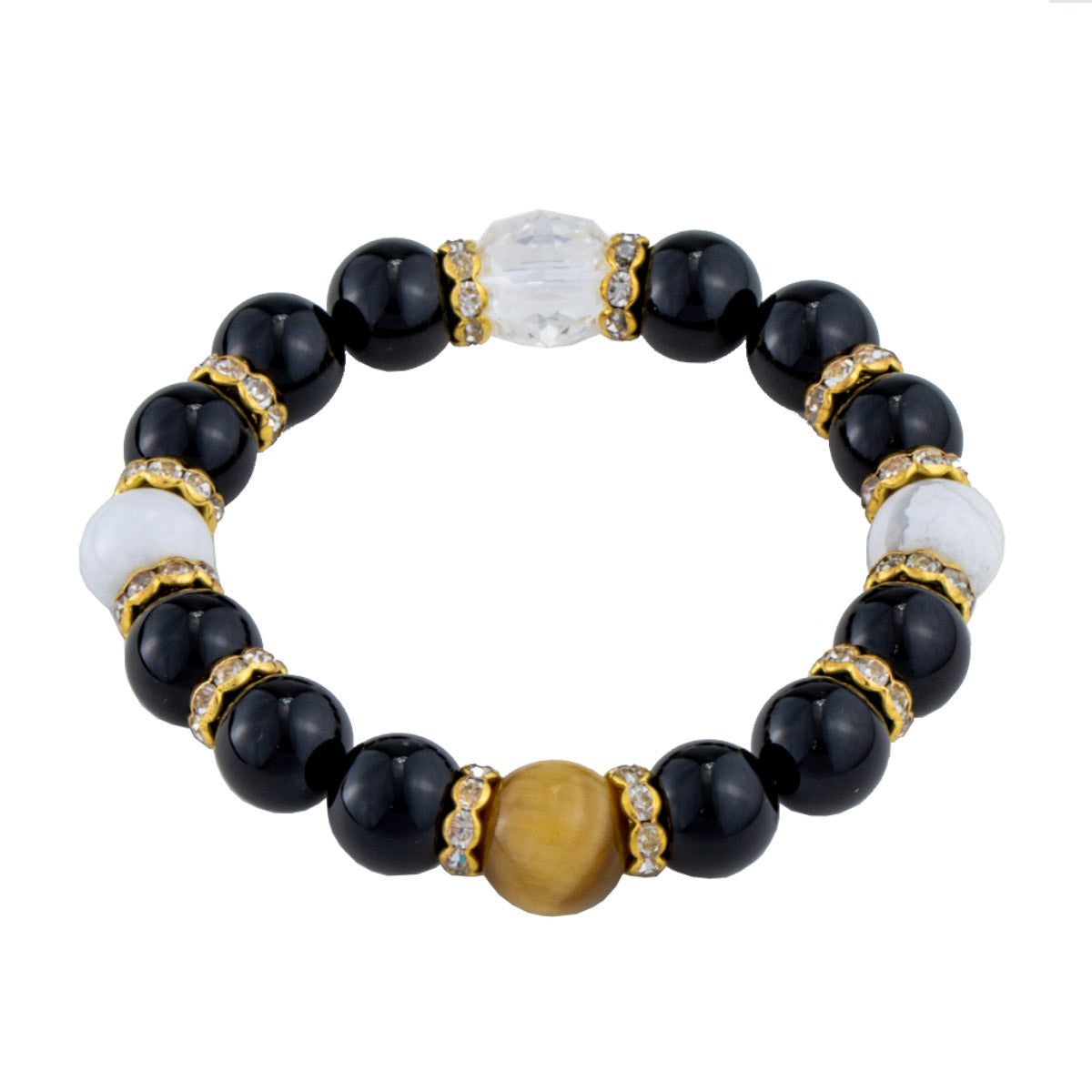 DANIEL &amp; DOUGLAS Natural Stone Bracelet DD8888-BK 