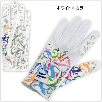 [Frank Miura] Golf Gloves for Left Hand, Black, White, Grey, FMG-G